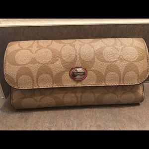 Coach checkbook wallet